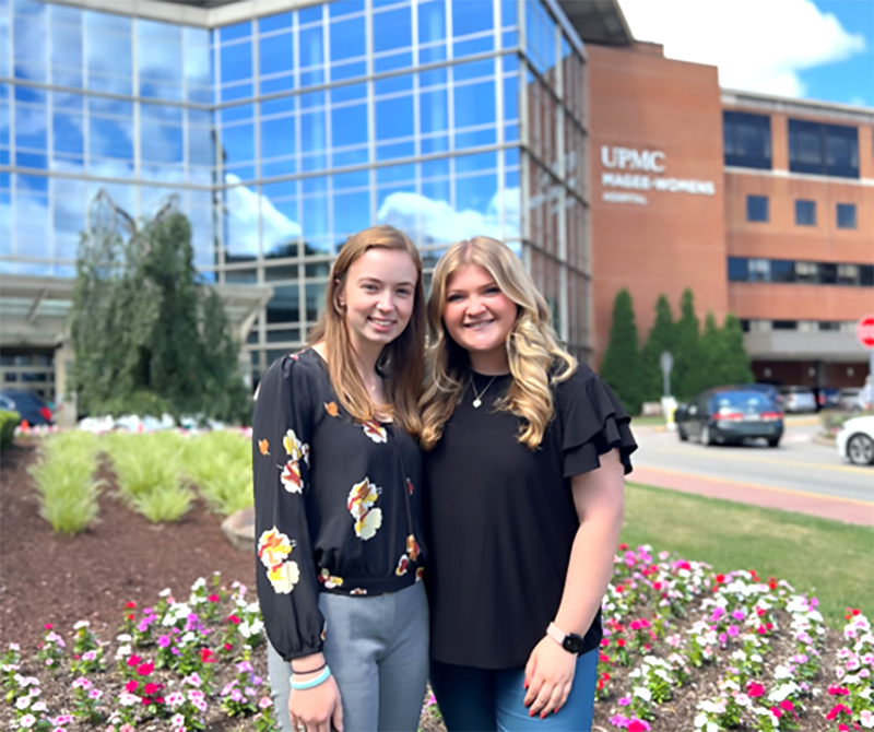 Magee Womens Hospital Residents in front of building