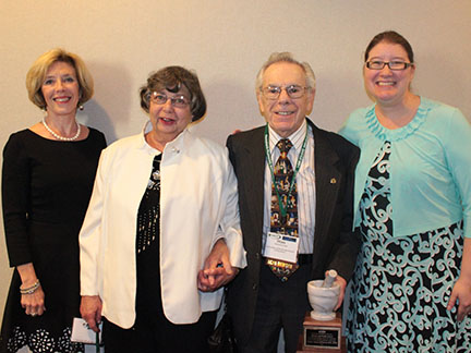 Dean Patricia Kroboth, Ruth Jonas (wife), Stanton Jonas, Assistant Professor Karen Pater.