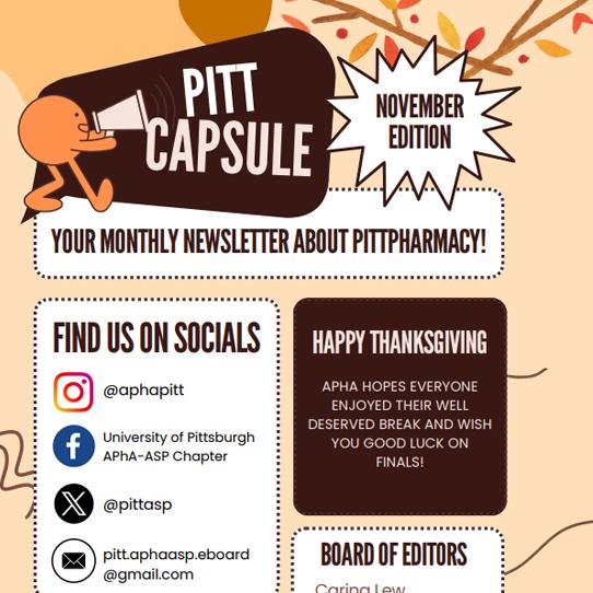 November 2024 Edition: Pitt Capsule Cover